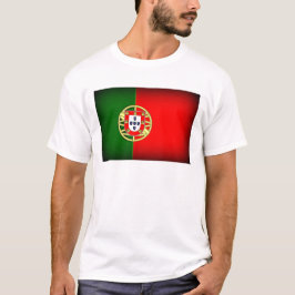 Portugal Flagga Black Kant T-shirt