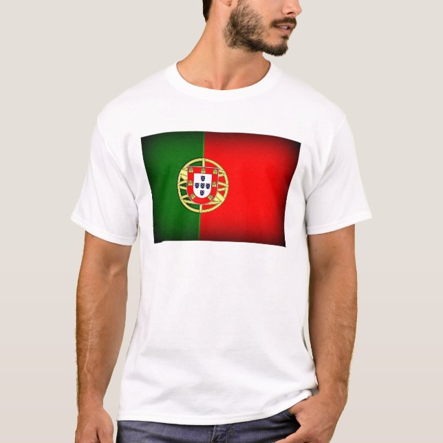 Portugal Flagga Black Kant Tröja (Framsida)