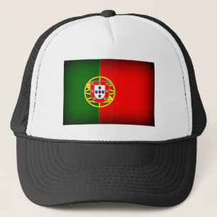 Portugal Flagga Black Kant Truckerkeps