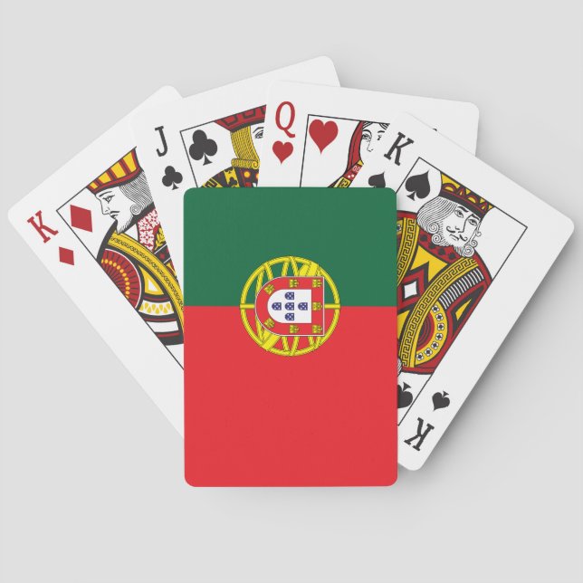 Portugal Flagga Casinokort (Baksidan)