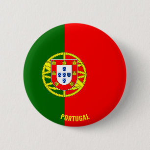 Portugal Flagga Charming Patriotic Knapp