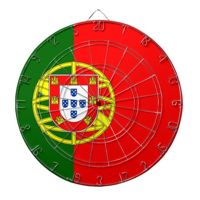Portugal Flagga Darttavla (Framsidan)