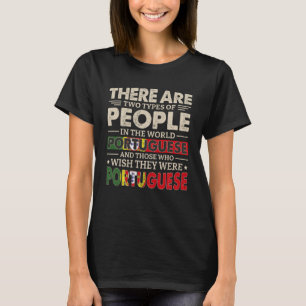 Portugal Flagga Dress Portugisiska flickor och kvi T Shirt