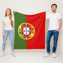 Portugal flagga fleecefilt