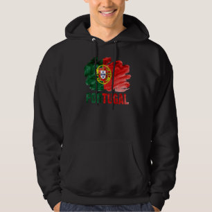 Portugal - Flagga för fotboll i Portugal Hoodie