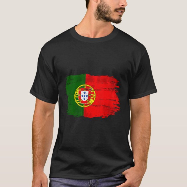 Portugal Flagga för portugisiska T Shirt (Framsida)