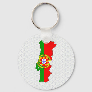 Portugal Flagga fullt storlekare Nyckelring