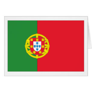 Portugal flagga hälsningskort