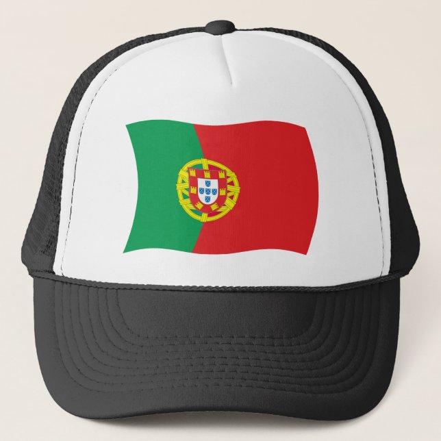 Portugal Flagga Hat Truckerkeps (Framsida)
