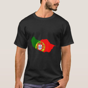 Portugal Flagga im Madeira T Shirt