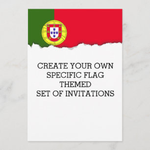 Portugal Flagga Inbjudningar