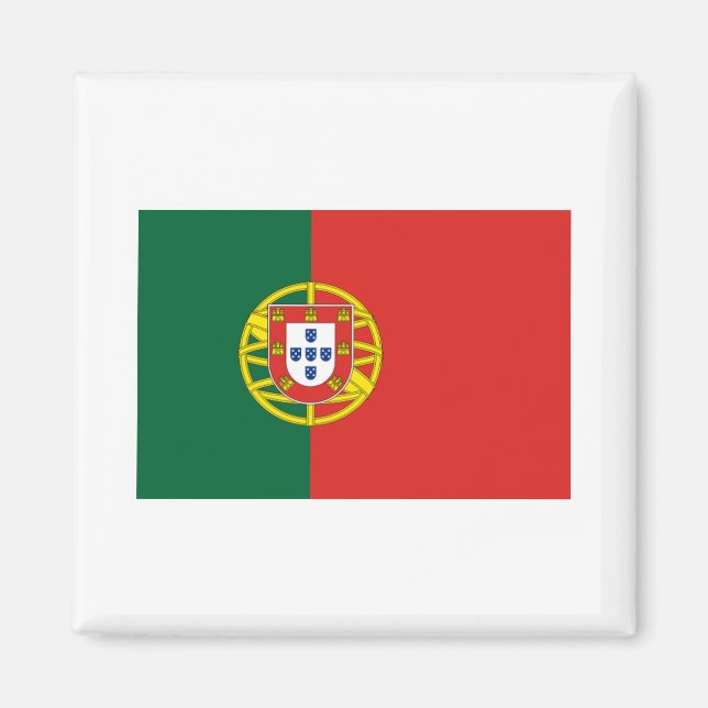 Portugal FLAGGA Internationell Magnet (Framsidan)