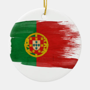 Portugal flagga julgransprydnad keramik