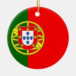 Portugal Flagga Julgransprydnad Keramik