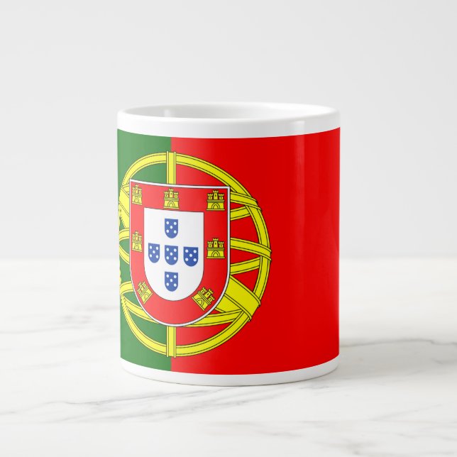 Portugal Flagga Jumbo Mugg (Framsidan)