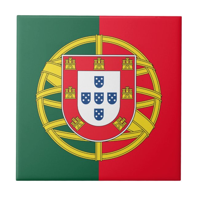 Portugal flagga kakelplatta (Framsidan)