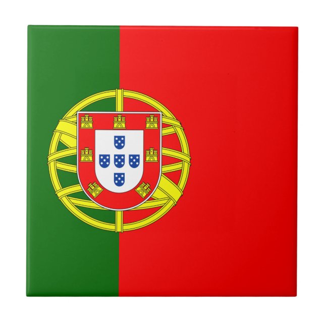 Portugal flagga kakelplatta (Framsidan)