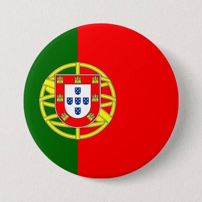 Portugal Flagga Knapp (Framsida)