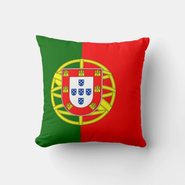Portugal Flagga Kudde (Framsida)