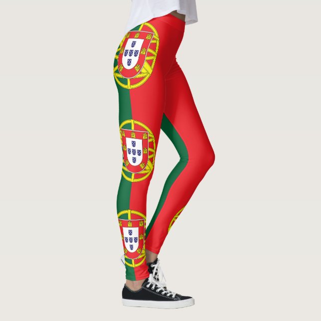 Portugal Flagga Leggings (Höger)