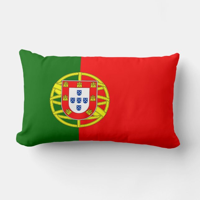 Portugal Flagga Lumbarkudde (Framsida)