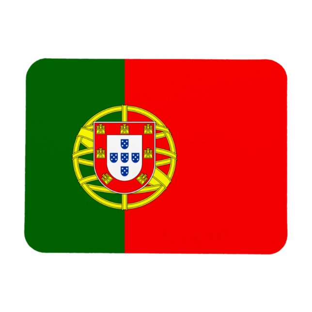 Portugal Flagga Magnet (Horisontell)