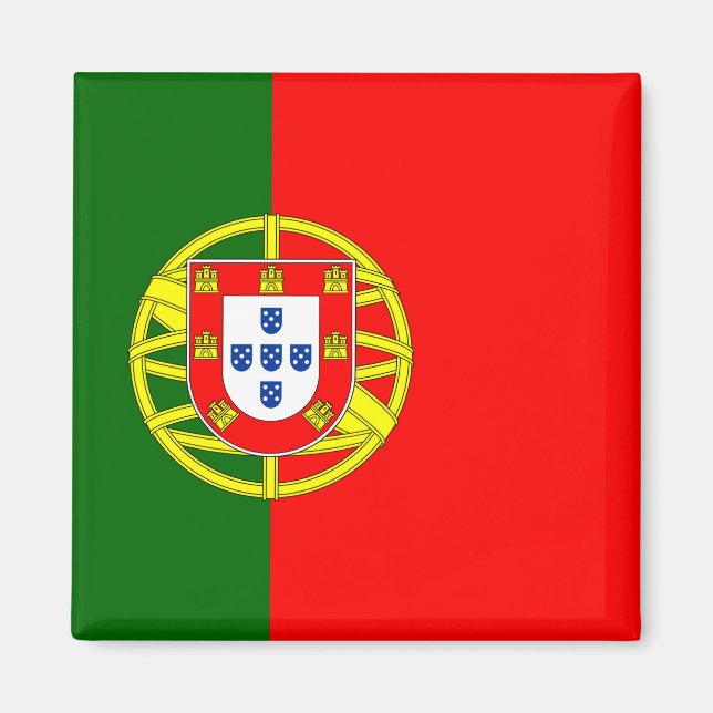 Portugal Flagga Magnet (Framsidan)