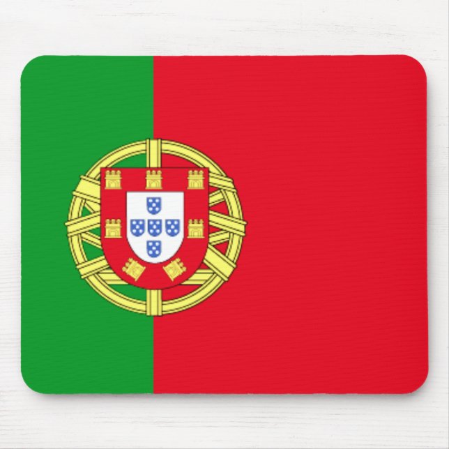 Portugal flagga Mousepad Musmatta (Framsidan)