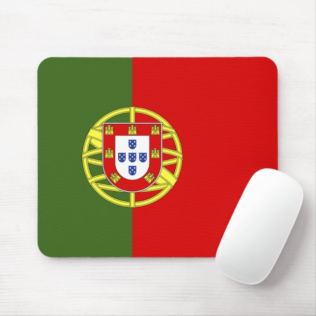 Portugal flagga musmatta (Med mus)