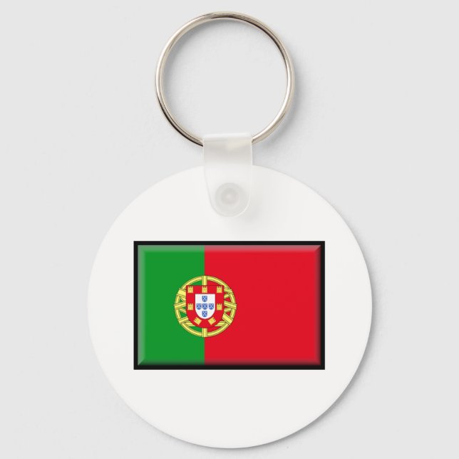 Portugal Flagga Nyckelring (Framsida)