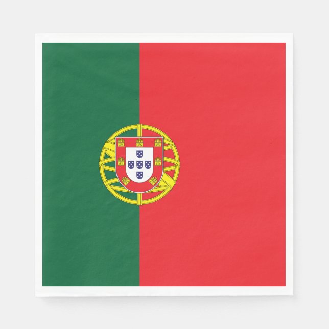 Portugal Flagga Pappersservett (Framsidan)
