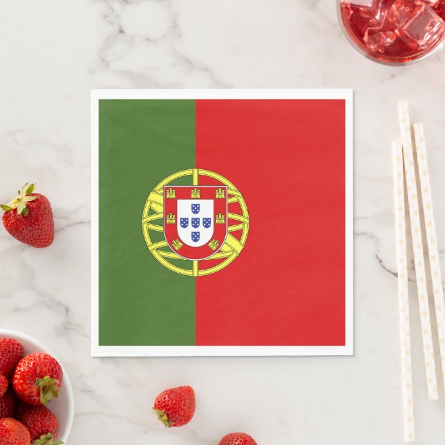 Portugal flagga pappersservett (Insitu)