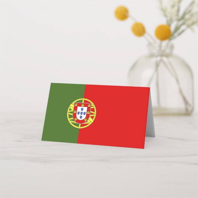 Portugal flagga placeringskort (Framsida)