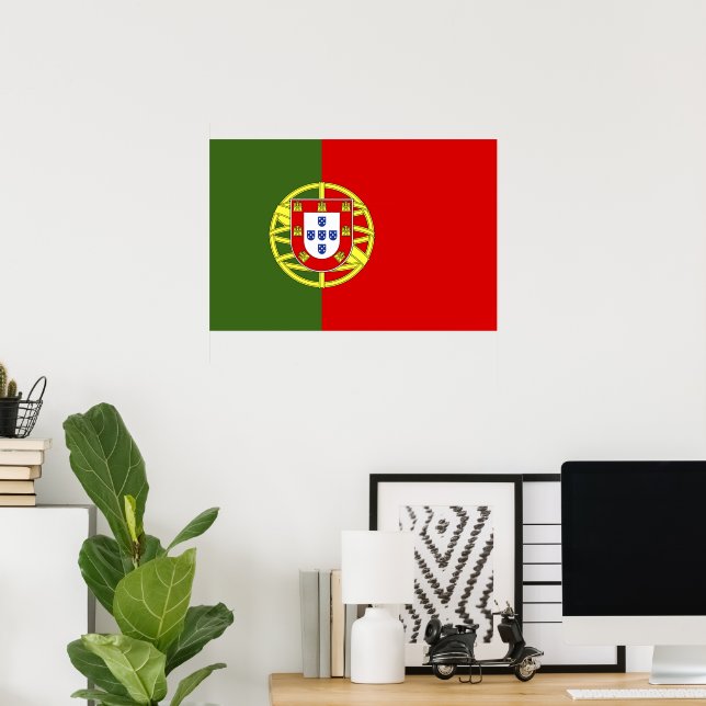 Portugal flagga poster (Hemmakontoret)