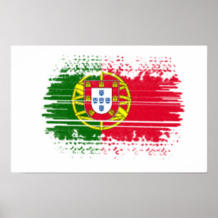 Portugal flagga poster
