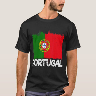 Portugal Flagga Retro Vintage T Shirt