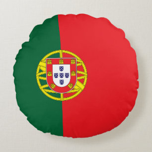 Portugal Flagga Rund Kudde