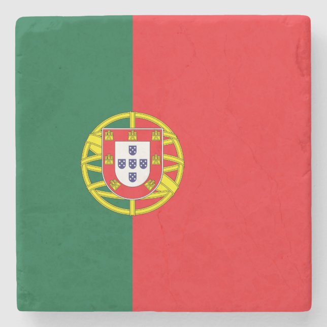 Portugal Flagga Stenunderlägg (Framsidan)