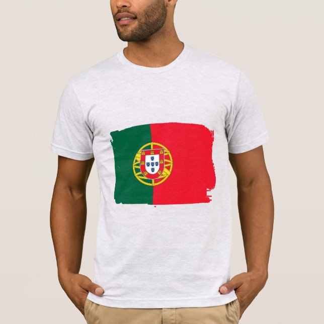 Portugal flagga t shirt (Framsida)