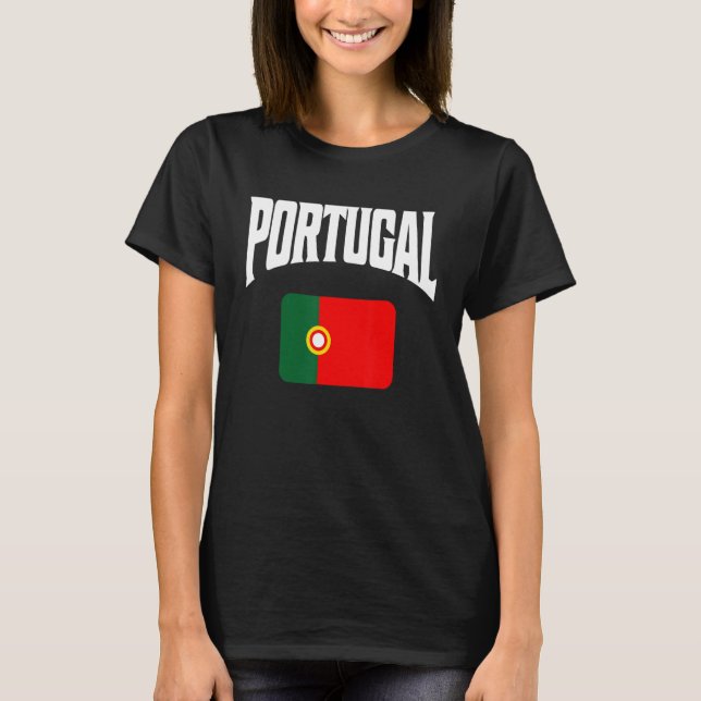Portugal Flagga T Shirt (Framsida)