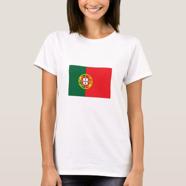 Portugal Flagga T Shirt (Framsida)