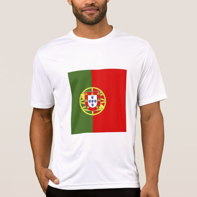Portugal flagga t shirt (Framsida)