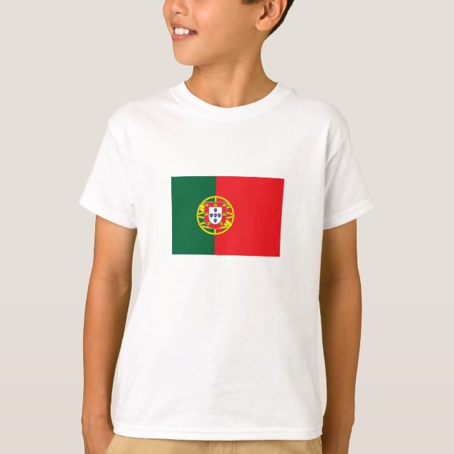 Portugal Flagga T Shirt (Framsida)