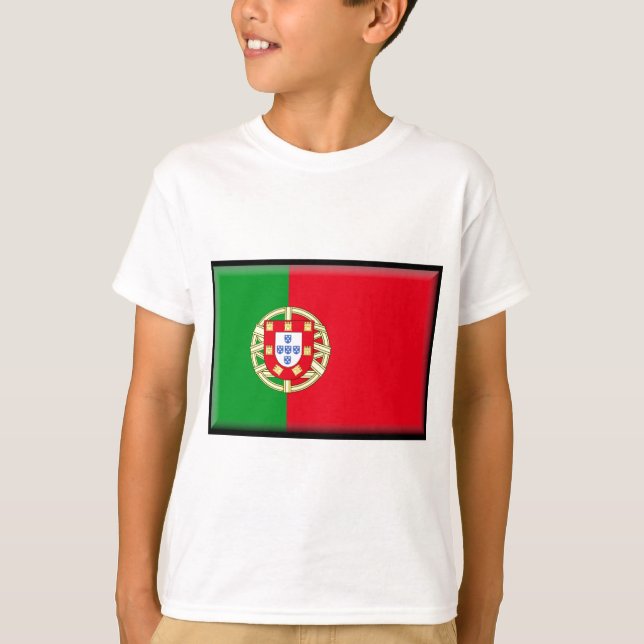 Portugal flagga t shirt (Framsida)