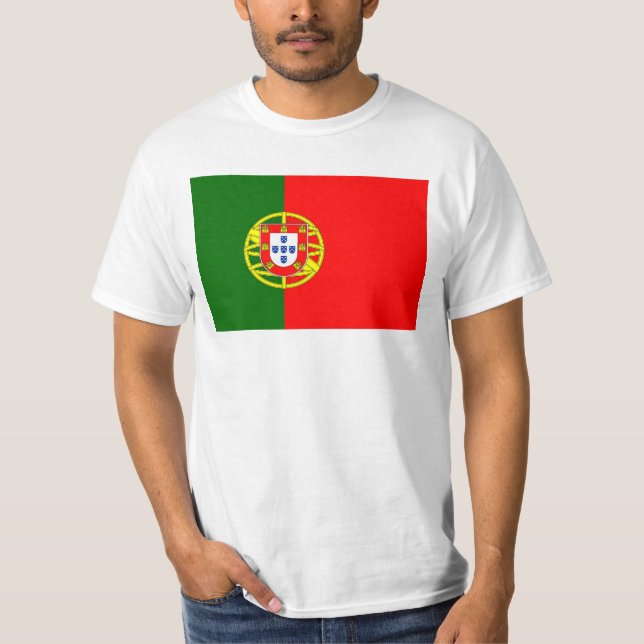 Portugal Flagga T Shirt (Framsida)
