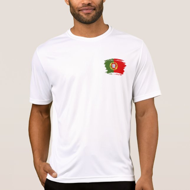 Portugal flagga t shirt (Framsida)