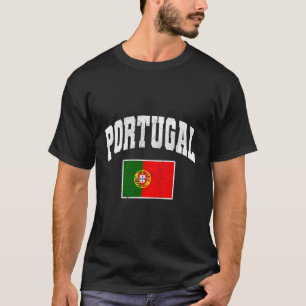 Portugal Flagga Throwback T Shirt