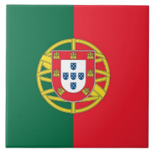 Portugal Flagga Tile