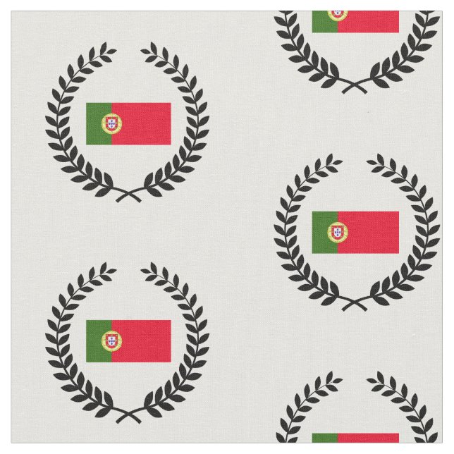 Portugal Flagga Tyg (Närbild)