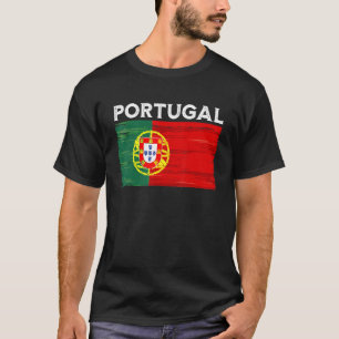 Portugal Flagga Vintage Portugal Flagga T Shirt